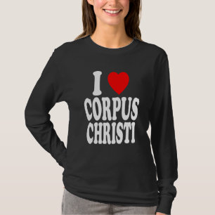 Camiseta Eu Amo (Amo) Corpus Christi Viagem Férias Texas