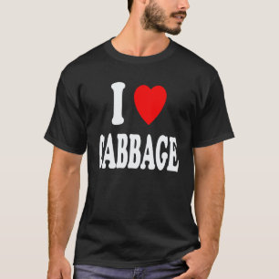 Camiseta Eu Amo (Amo) Couve Vegetariano Vegano Irlandês