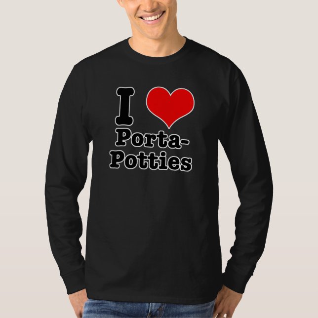 Camiseta EU AMO (AMOR) porta potties (Frente)