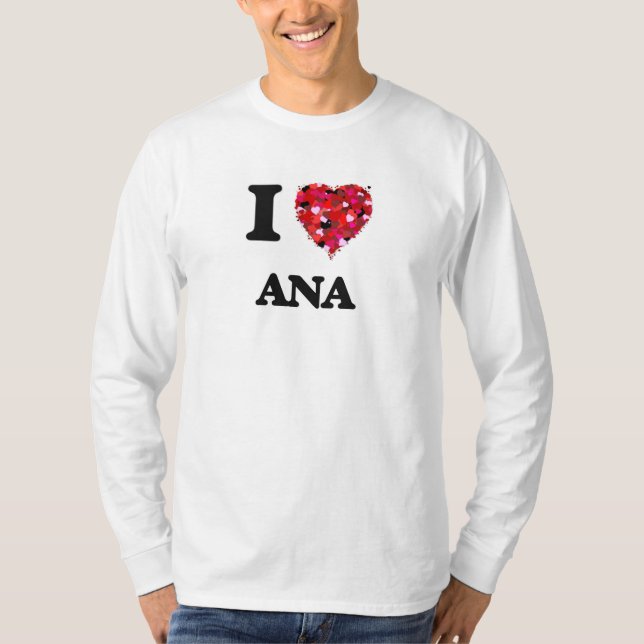 Camiseta Eu amo Ana (Frente)