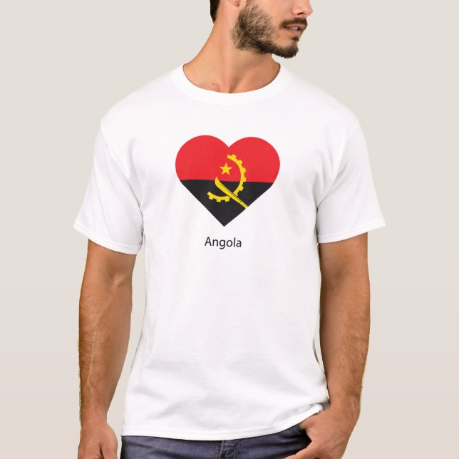 Camiseta Eu Amo Angola (Frente)