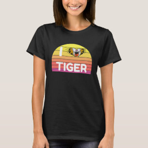 Camiseta Eu amo animais gatos selvagens tigres África deser