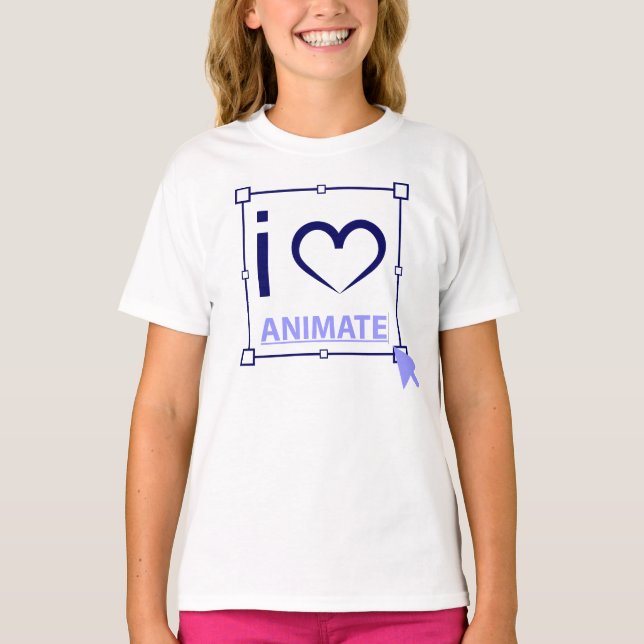 Camiseta Eu Amo Animate (Frente)