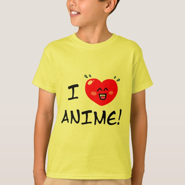 Camiseta Eu Amo Anime (Frente)