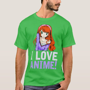 Camiseta Eu Amo Anime