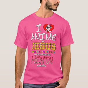 Camiseta Eu Amo Anime Mas Jesus Sempre Vem Primeiro