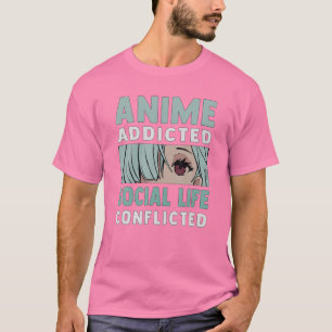 Camiseta Eu Amo Animes E Takoyaki - Kawaii Otaku - Mães Bon