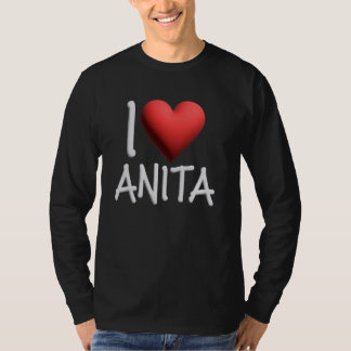 Camiseta Eu Amo Anita Nome Mulher Personalizada Amiga H