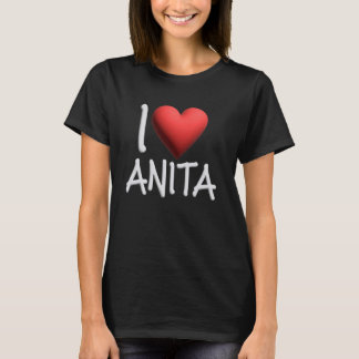 Camiseta Eu Amo Anita Nome Mulher Personalizada Amiga H