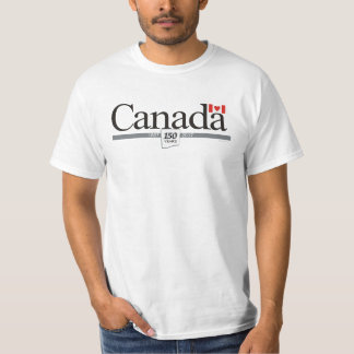 Camiseta Eu amo aniversário de Canadá o 150th