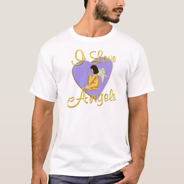 Camiseta Eu amo anjos (Frente)
