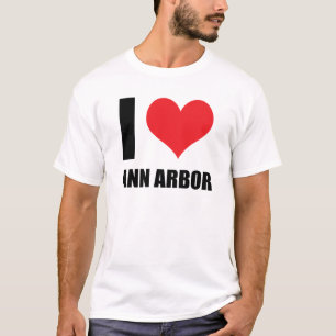 Camiseta Eu amo Ann Arbor