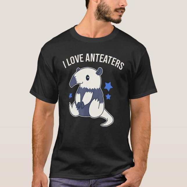 Camiseta Eu Amo Anteatros Fofos (Frente)