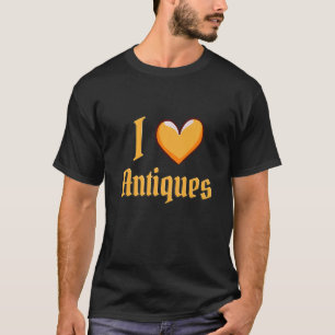 Camiseta Eu Amo Antiguidades Antiguidades Coletivas Antigui