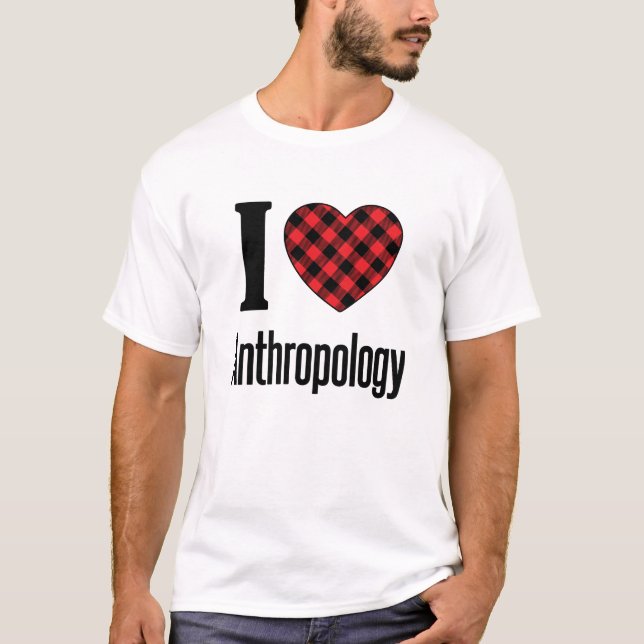 Camiseta Eu Amo Antropologia (Frente)