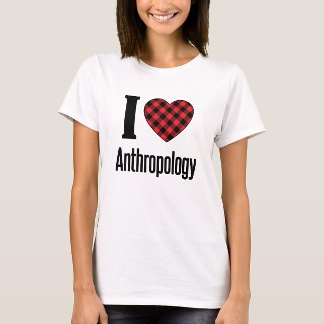 Camiseta Eu Amo Antropologia (Frente)