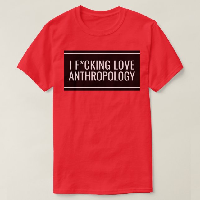 Camiseta Eu Amo Antropologia 2 (Frente do Design)