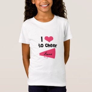 Camiseta Eu amo ao elogio - material legal do cheerleader