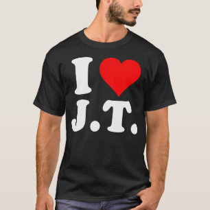 Camiseta Eu Amo Apenas Coração Engraçado Nome Jt