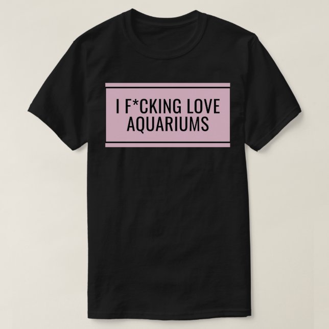 Camiseta Eu Amo Aquários (Frente do Design)