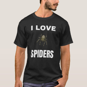 Camiseta Eu amo aranhas