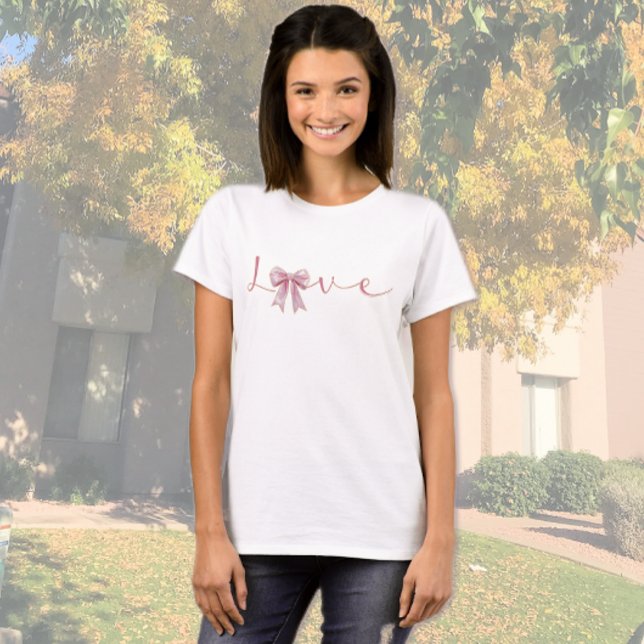 Camiseta Eu Amo Arco Rosa da Mamãe (Criador carregado)
