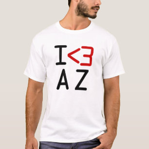 Camiseta Eu Amo Arizona Orgulho do Estado AZ Gráfico
