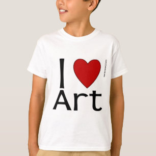 Camiseta Eu Amo Arte