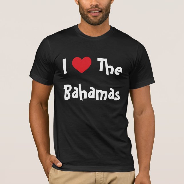 Camiseta Eu Amo As Bahamas (Frente)