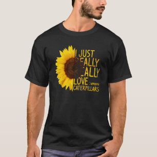 Camiseta Eu Amo As Lagartas Mulheres Homens Fluir O Sol