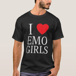 Camiseta Eu Amo As Meninas Emo Eu Corto As Meninas Emo