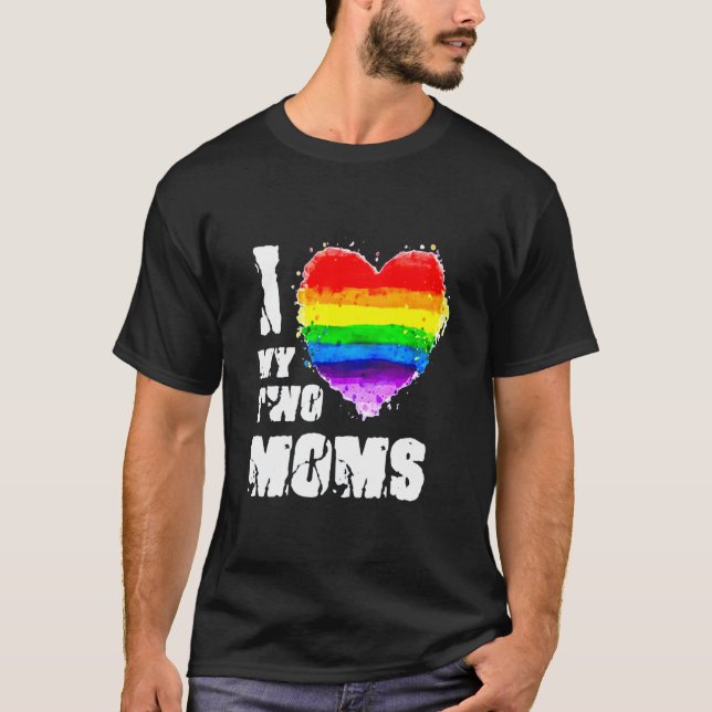 Camiseta Eu Amo As Minhas Duas Mães (Frente)