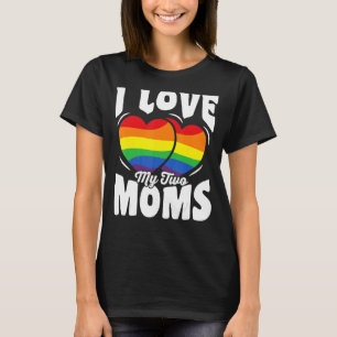 Camiseta Eu Amo As Minhas Duas Mães Lgbt