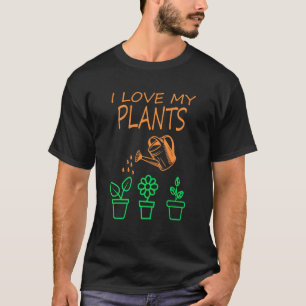 Camiseta Eu Amo As Minhas Plantas A Jardinar A Fazenda De E