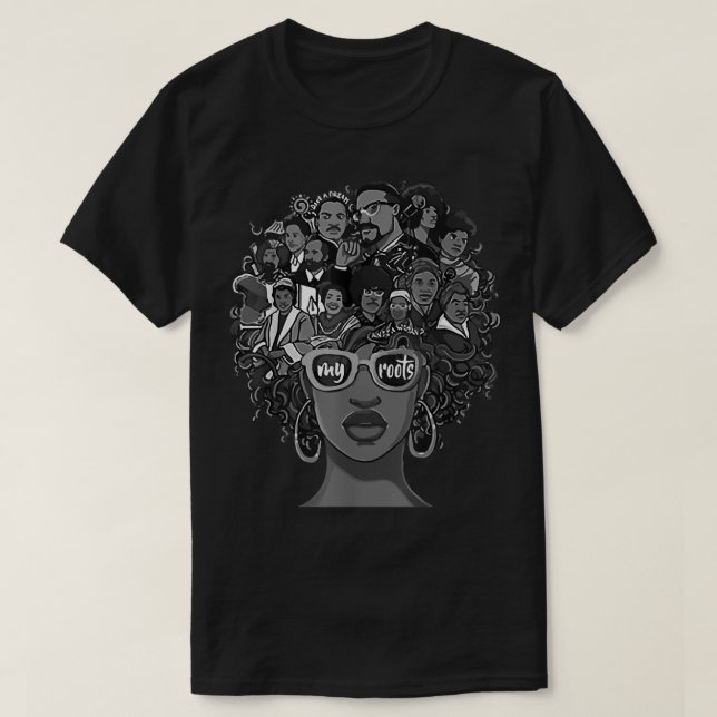 Camiseta Eu Amo As Minhas Raízes De Volta À Poderosa Histór (Frente do Design)