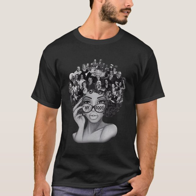 Camiseta Eu Amo As Minhas Raízes De Volta O Orgulho Do Mês  (Frente)