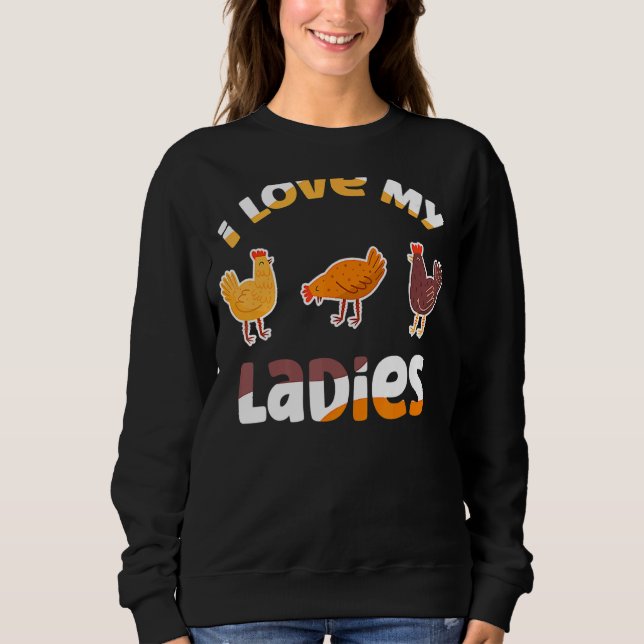Camiseta Eu Amo As Minhas Senhoras Fazendeiros De Frango (Frente)