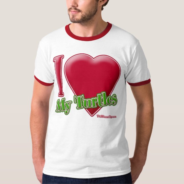 Camiseta Eu Amo As Minhas Tartarugas (Frente)
