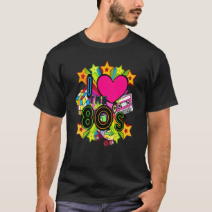 Camiseta Eu Amo As Roupas Dos Anos 80 Para Mulheres E Homen