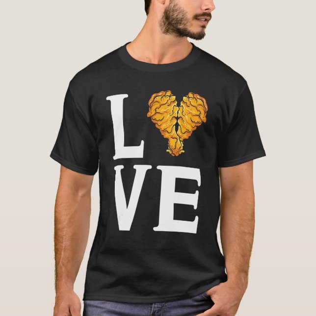 Camiseta Eu Amo Asas de Frango   Asas (Frente)