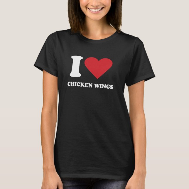 Camiseta Eu Amo ASAS DE FRANGO Eu Amo ASAS DE FRANGO (Frente)