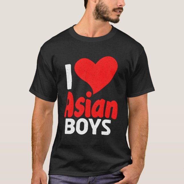Camiseta Eu amo asiático (Frente)