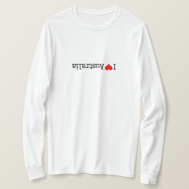 Camiseta Eu Amo Austrália (Frente do Design)