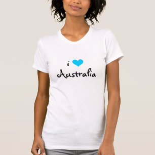 Camiseta Eu amo Austrália