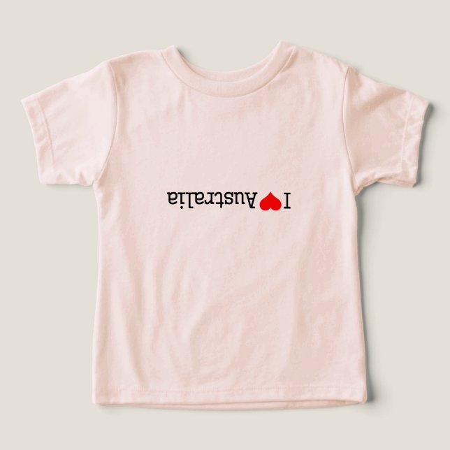 Camiseta Eu Amo Austrália (Design frontal)
