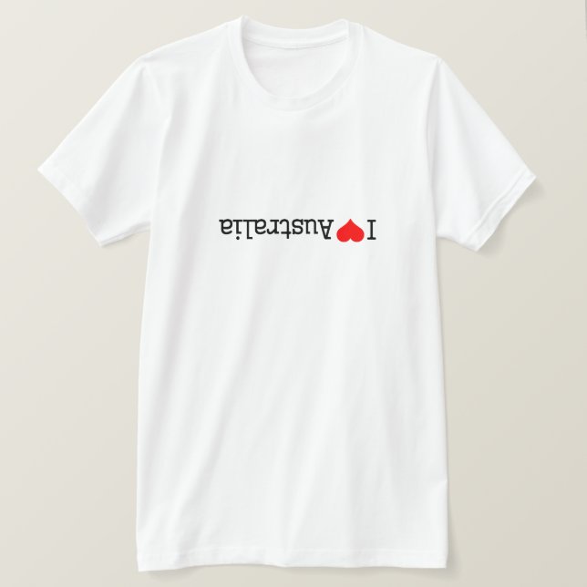 Camiseta Eu Amo Austrália (Frente do Design)