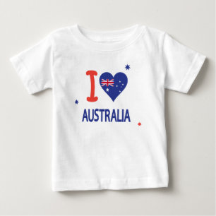 Camiseta EU AMO AUSTRÁLIA Austrália dia o 26 de janeiro