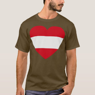 Camiseta Eu Amo Áustria HeartShaped
