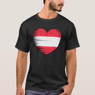 Camiseta Eu Amo Áustria Minha Casa Meu País Coração Áustria
