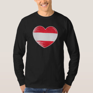 Camiseta Eu Amo Áustria Minha Casa Meu País Coração Áustria